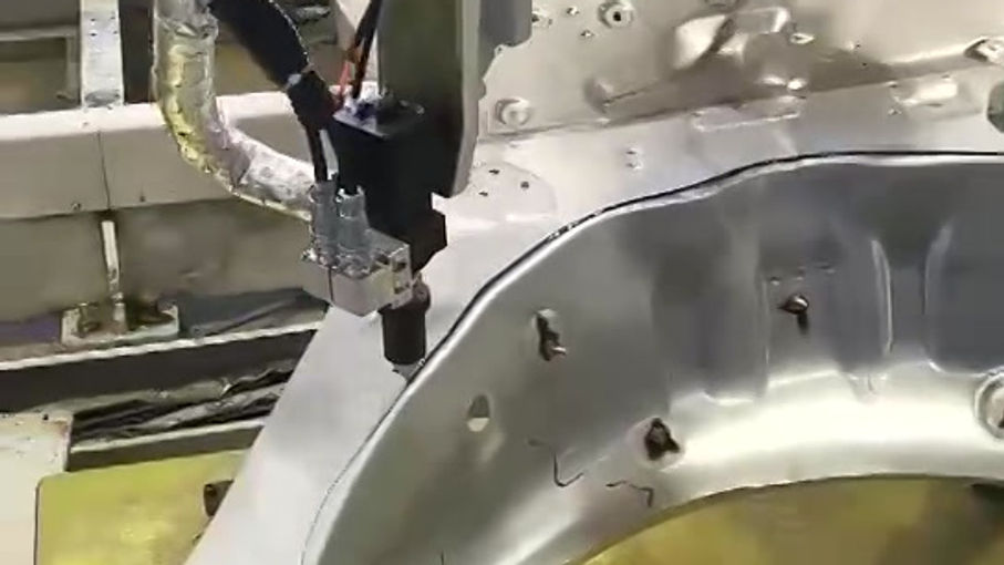 Robot structural adhesive automated coating system